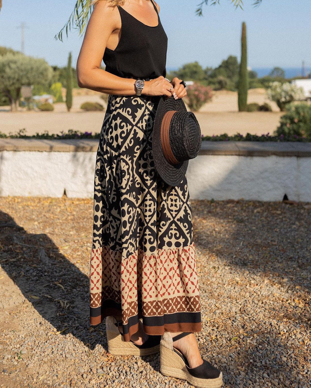 Elixie - Loose Fit Summer Swing Skirt