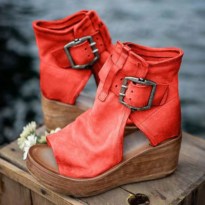 Sharon | Boho Style Sandals With Buckle