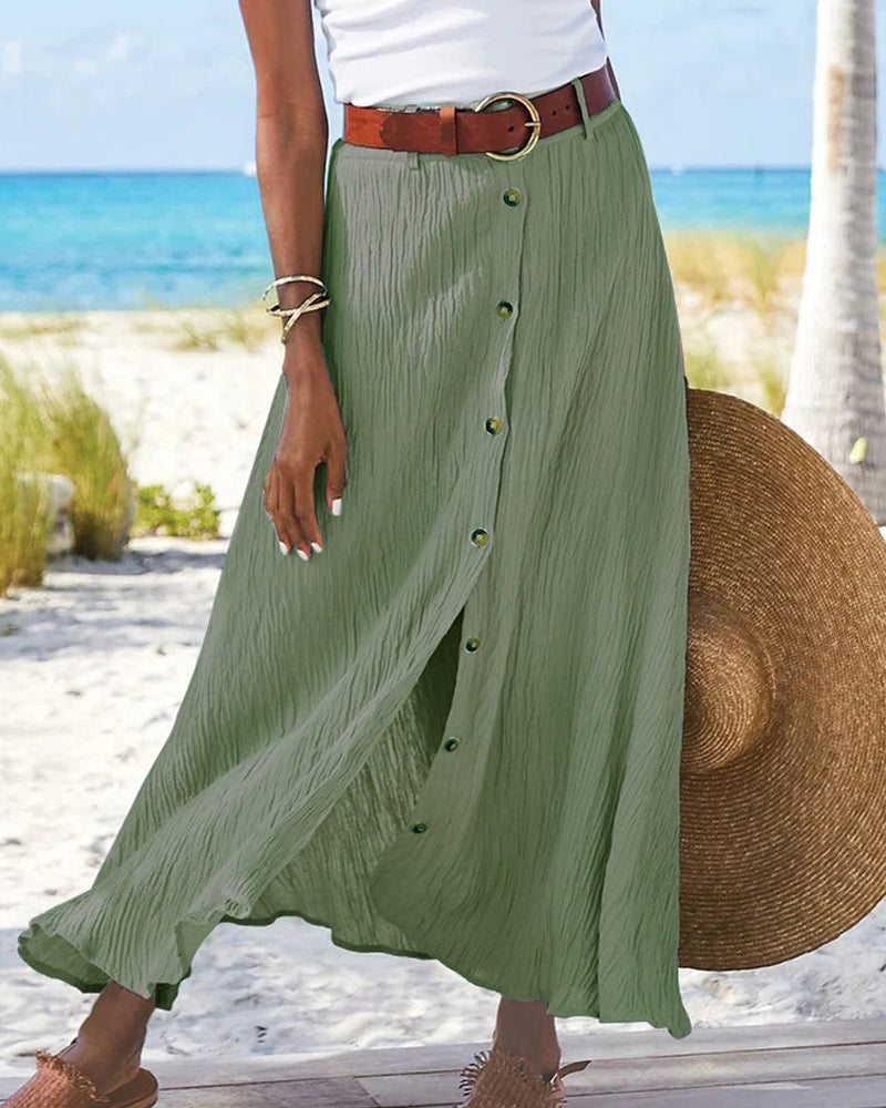 Jynessa - Casual Summer Women’s Midi Skirt