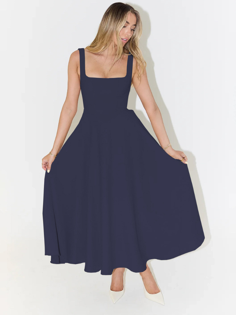 Skye – Sculpted waist – Midi sundress