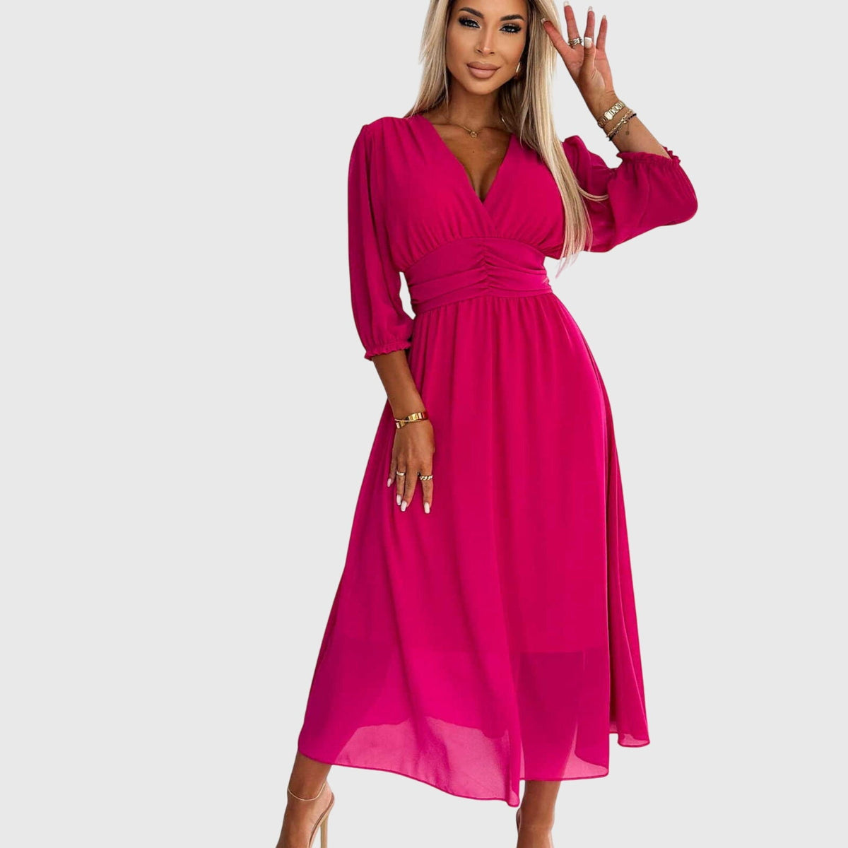 Chloe™ | Lightweight Silky Chiffon Dress
