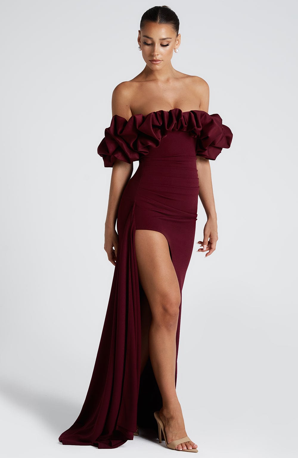 Elsie Maxi Dress - Cherry Lacquer Dress Babyboo Fashion Premium Exclusive Design