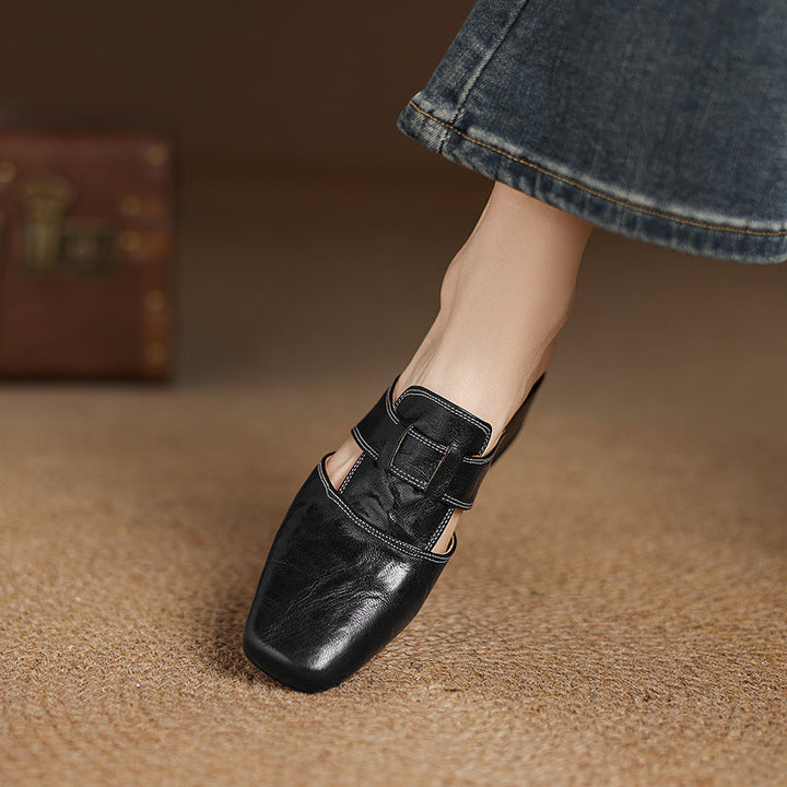 Andie Genuine Leather Mules