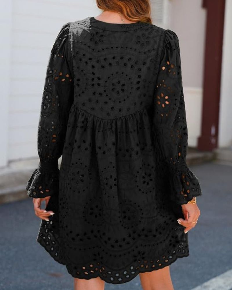 Paisley - Elegant Hollow-Out Midi Dress