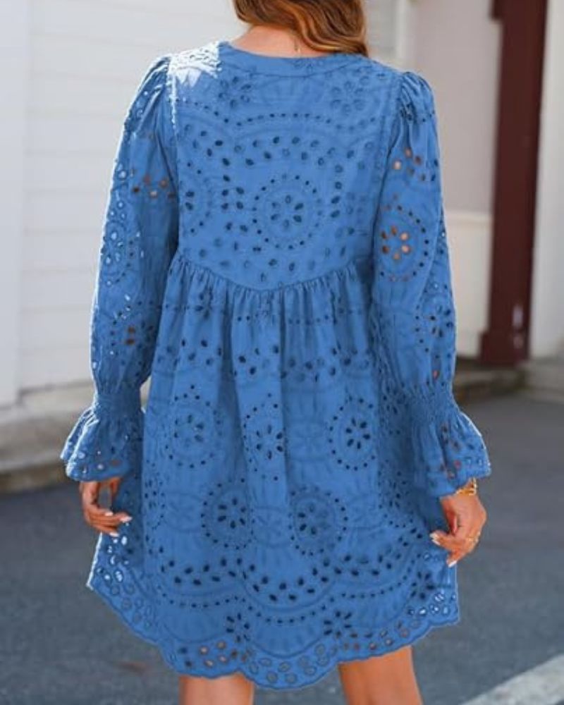 Paisley - Elegant Hollow-Out Midi Dress