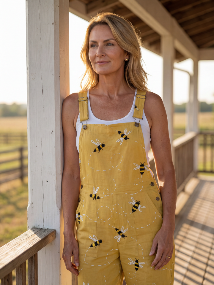 Petra | Light HoneyBee Jumpsuit