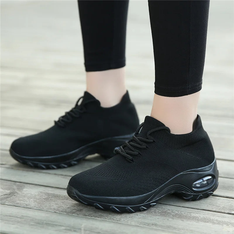 Wrenley - Women's Elastic Knit Slip-On Orthopedic Sneakers