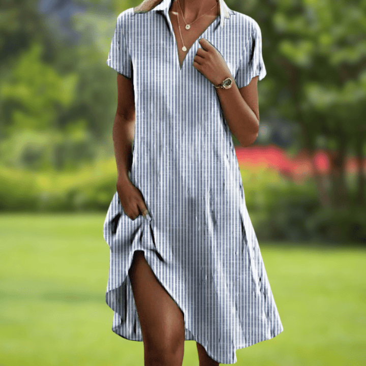 Elverra - Boho Print Long Summer Dress