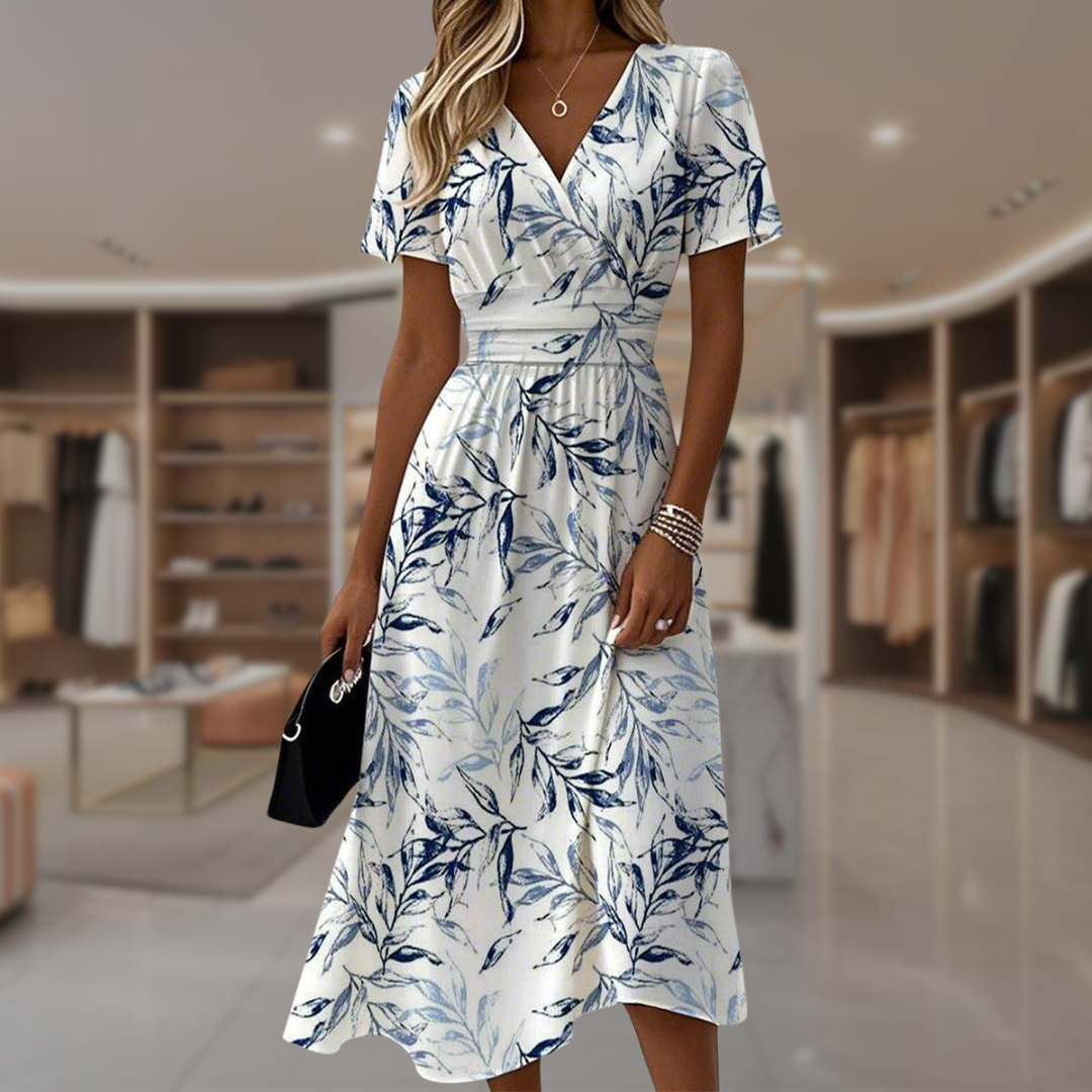 Elaine | Elegante abito midi avvolgente