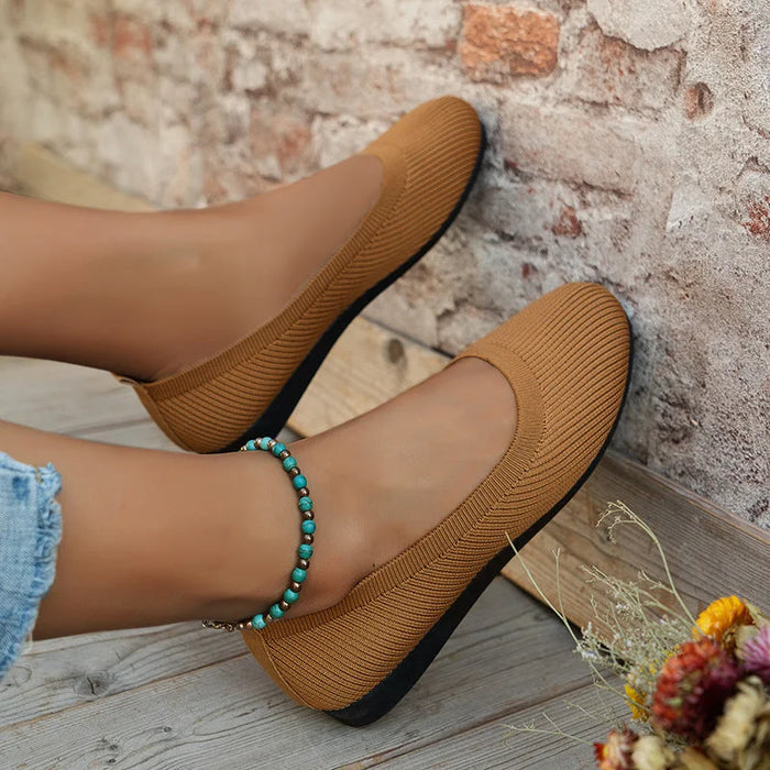 Briar - Comfortable Knit Ballet Flat Shoes
