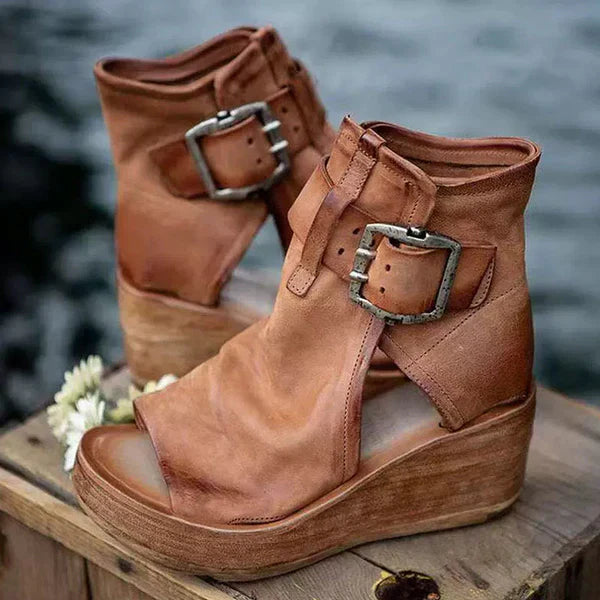 Sharon | Boho Style Sandals With Buckle