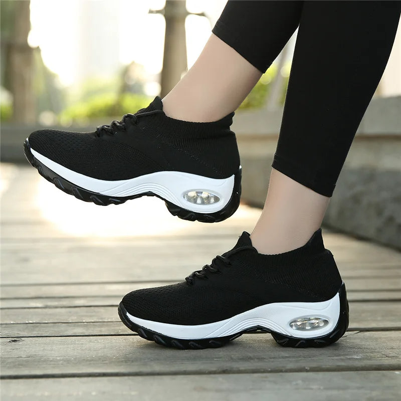 Wrenley - Women's Elastic Knit Slip-On Orthopedic Sneakers