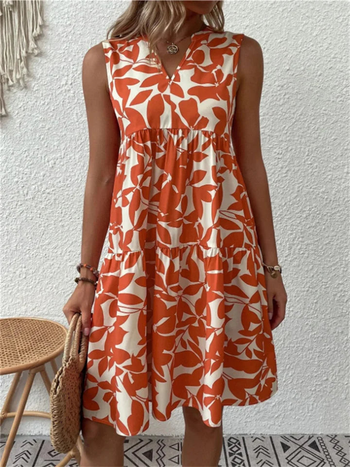 Myrelle - Women’s Summer Floral Mini Dress