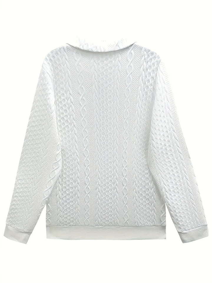 Sofie – Elegant Long Sleeve Zipper Pocket Sweatshirt