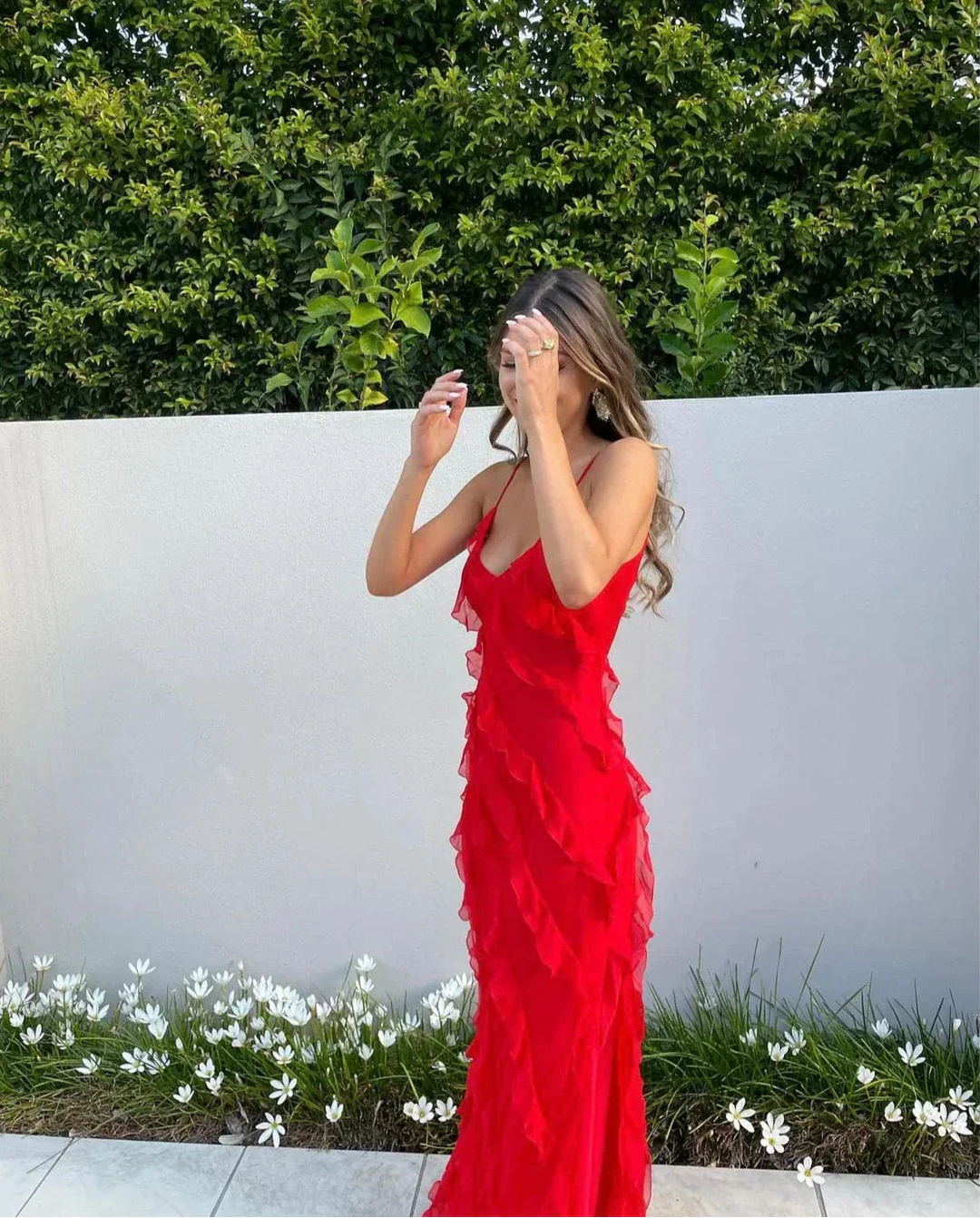 Mia - Elegant Split Hem Floor Length Maxi Dress