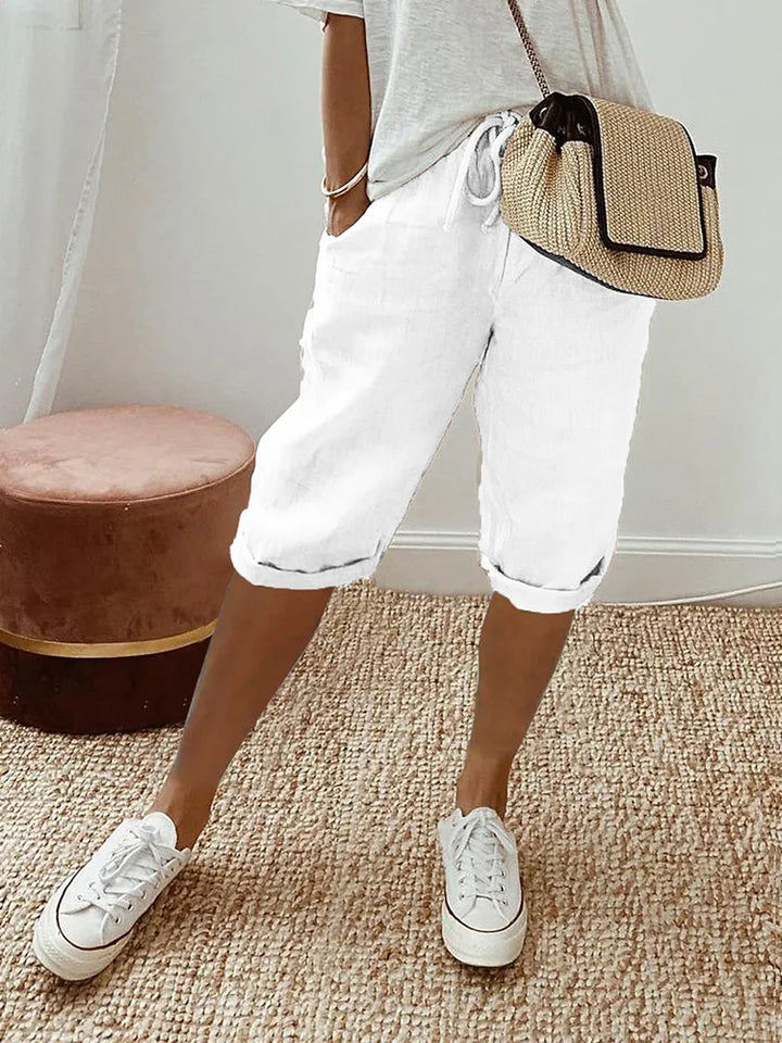 Windra - Casual Breathable Knee-Length Shorts