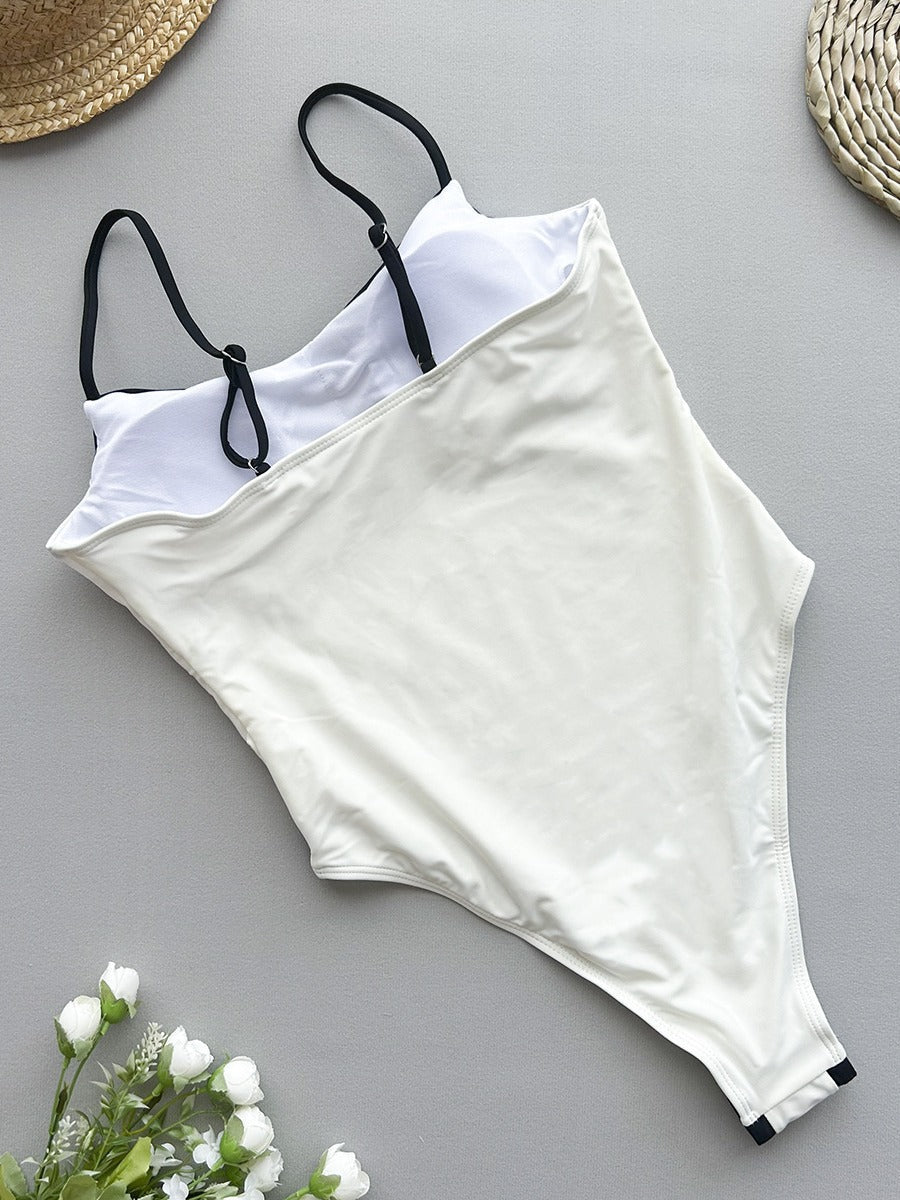 Marlowe - Women’s One-Piece Patchwork Swimsuit