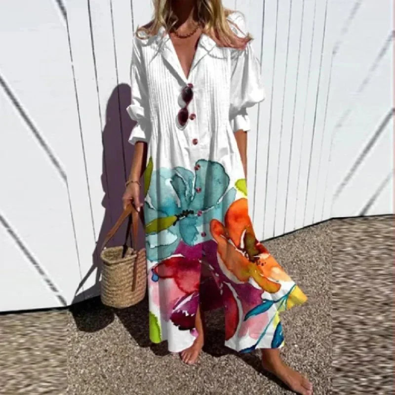 Olivara - Fashionable Elegant Printed Dress