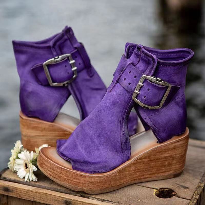 Sharon | Boho Style Sandals With Buckle