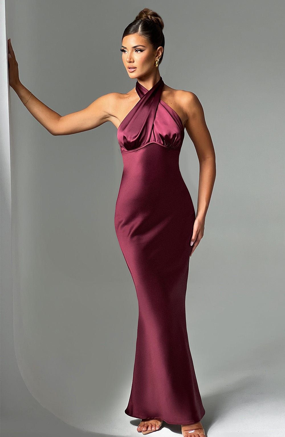 Dimitra Maxi Dress - Burgundy Dress Babyboo Fashion Premium Exclusive Design