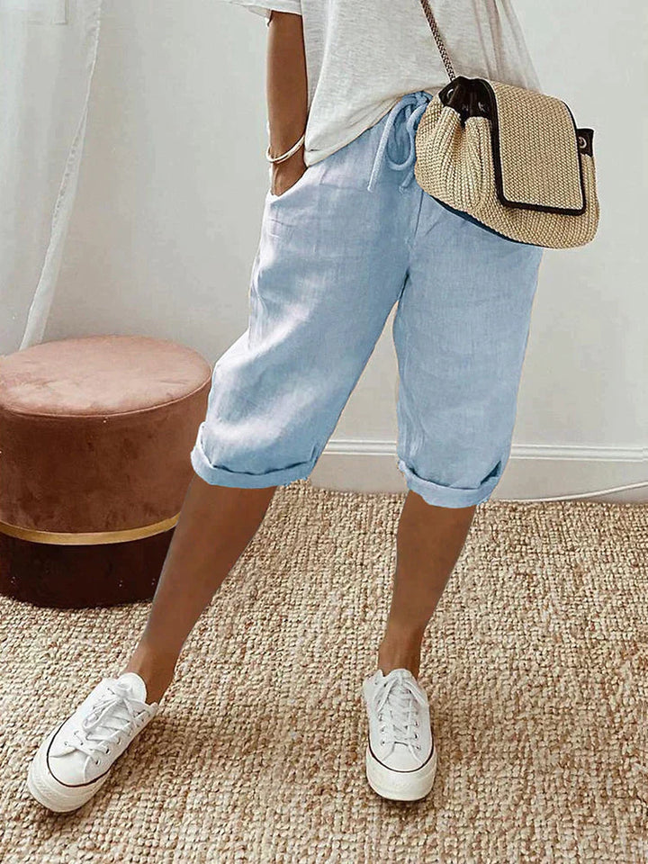Windra - Casual Breathable Knee-Length Shorts
