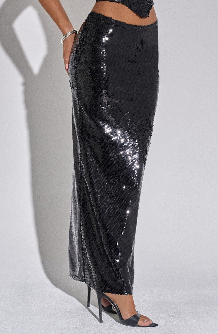 Larisa Maxi Skirt - Black
