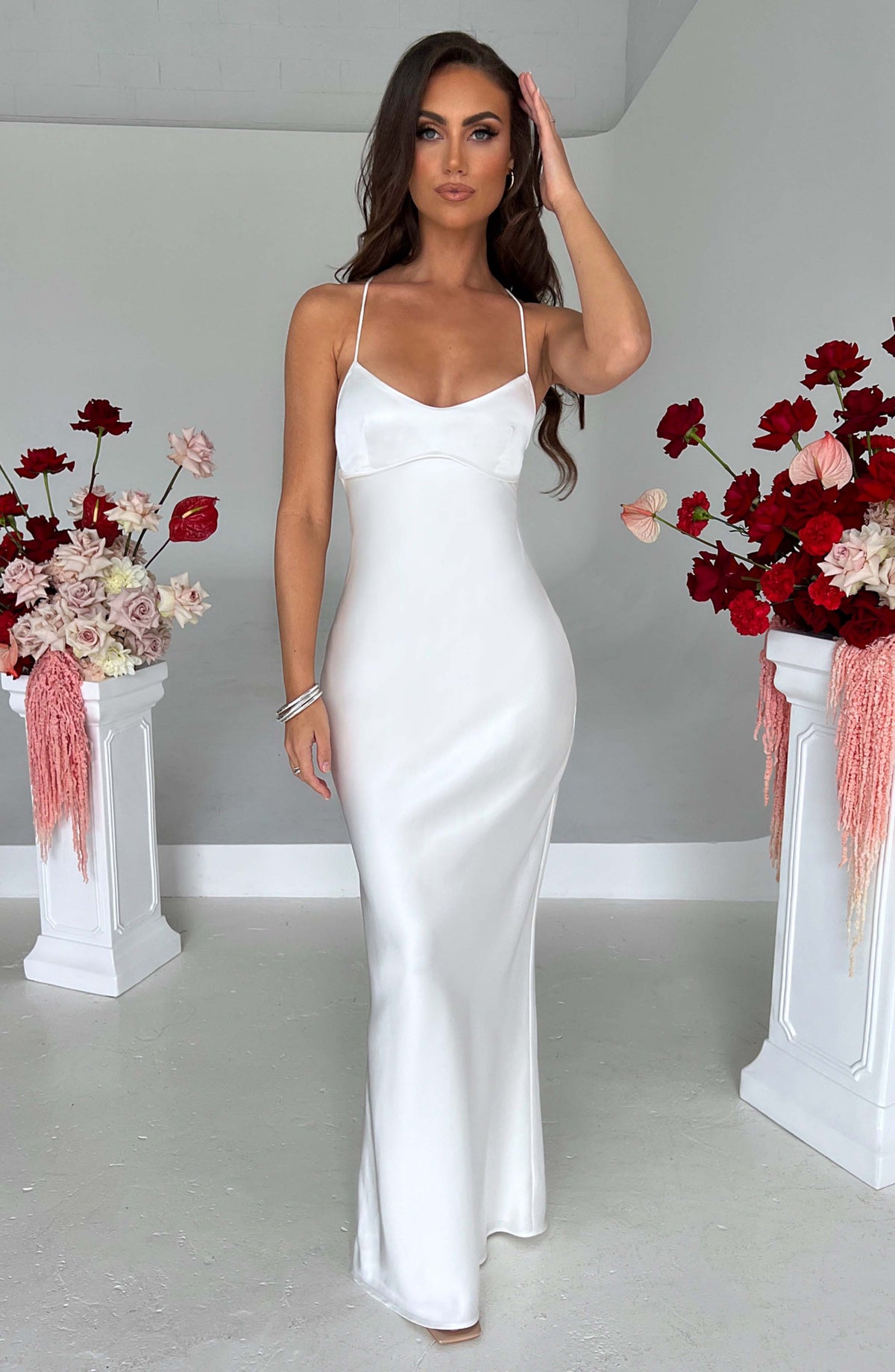 Malika Maxi Dress - Ivory Dress XS Babyboo Fashion Premium Exclusive Design