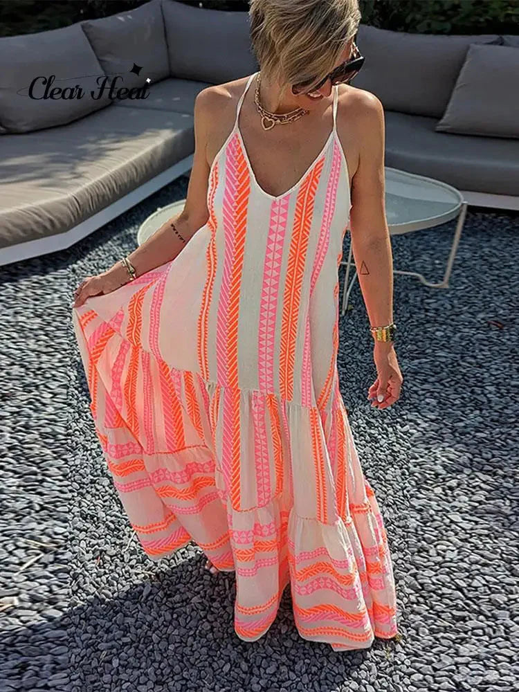 Grecian Neck Tie Belt Dress