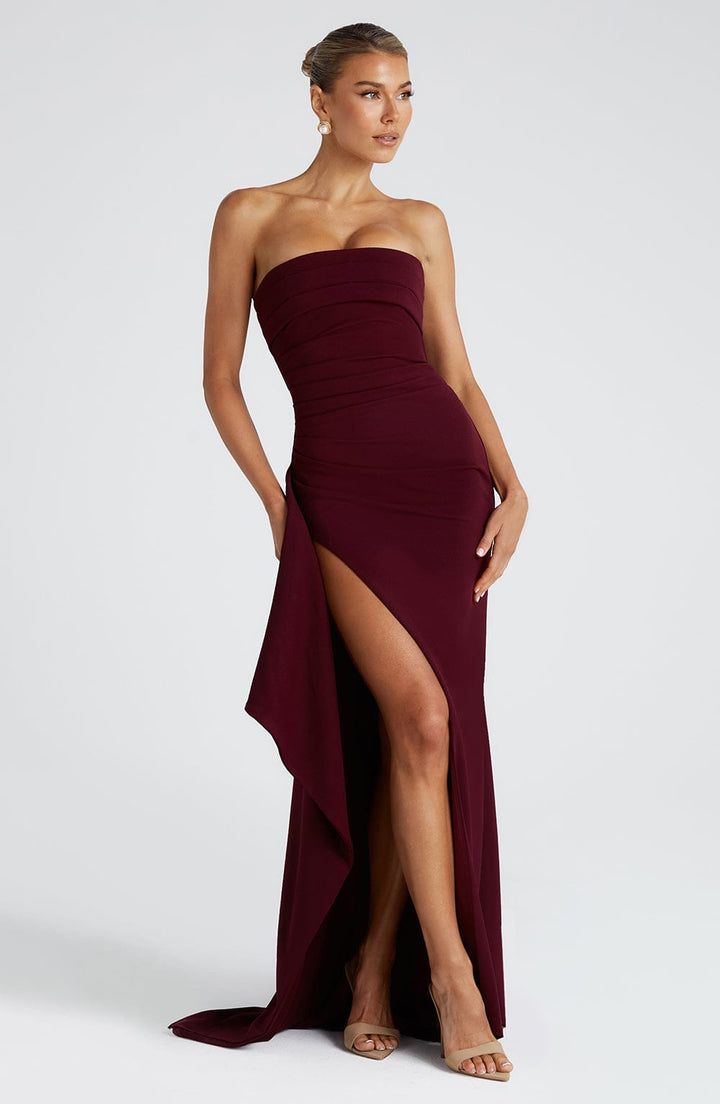 Zafira Maxi Dress - Cherry Lacquer Dress Babyboo Fashion Premium Exclusive Design